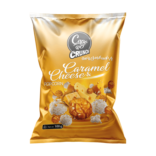 پاپ کورن کاراملی پنیری
